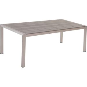 Beliani - Garden Dining Table for 6 People Aluminium 180 x 90 cm Grey Vernio