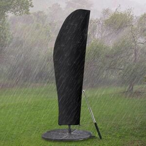 Protective Cover for Large Offset Parasol 3 x 4m with Telescopic Rod Waterproof Anti-UV Garden Parasol Cover - Alwaysh