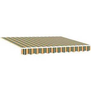 Vidaxl - Awning Replacement Fabric Green and yellow 350 x 250 cm Canvas
