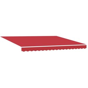 Vidaxl - Awning Replacement Fabric Red 400 x 350 cm Canvas