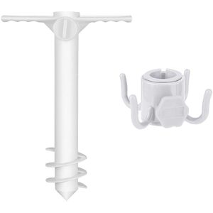 Tlily - Beach umbrella sand anchor bracket bracket with umbrella hook set patio umbrella beach umbrella set 2pcs