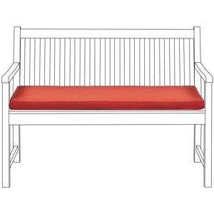 Beliani - Outdoor Seat Bench Cushion Pad Polyester Water Resistant 112 cm Red Vivara