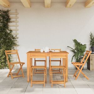 Vidaxl - Folding Bistro Chairs 6 pcs Solid Wood Acacia