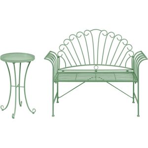 BELIANI Bistro Set CAVINIA Metal Green
