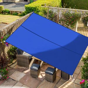 GREEN BAY Blue Outdoor Sun Shade Sail Garden Patio Sunscreen Awning Canopy Shade UV Block Rectangle 3x2m
