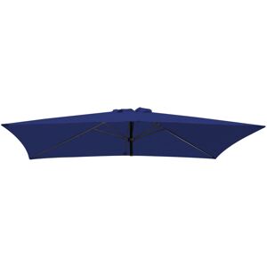 GREENBAY Blue Replacement Fabric Garden Parasol Canopy Cover For 3x2m Rectangle 6 Arm Patio Sun Umbrella