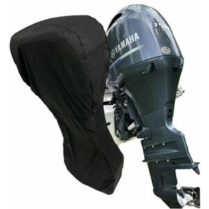 DEWDAT Boat Motor Cover, 420D Heavy Duty Oxford Cloth Full Boat Outboard Motor Cover with pvc Coating, Outboard Boat Cover Fits Black——615HP 140110cm