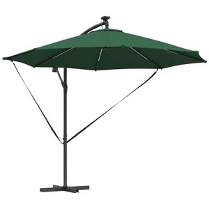 Cantilever Banana Parasol Green 294 x 294 x 248 cm Vidaxl