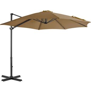Bonnevie - Cantilever Garden Parasol,Outdoor Parasol with Aluminium Pole Taupe 300 cm VSVS464665