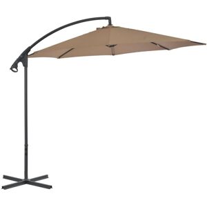 Bonnevie - Cantilever Garden Parasol,Outdoor Parasol with Steel Pole 300 cm Taupe VSVS241304