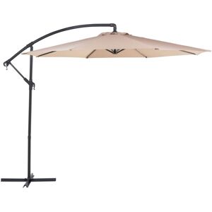 Beliani - Modern Outdoor Garden Cantilever Parasol Sand Beige Polyester Canopy