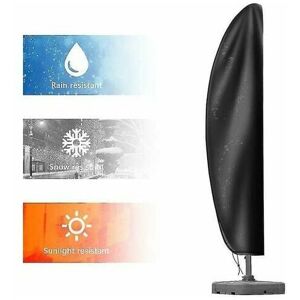 Dewdat - Cantilever Umbrella Cover, 11 to 13 Feet Waterproof with Zipper, Heavy Duty Patio Umbrella Covers