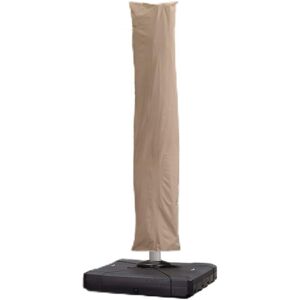 BEIJIYI Cantilever Umbrella Cover 255 x 62 cm, 250g Polyester Fabric Protective Cover, Garden Umbrella Cover with Pole and Zipper, Khaki