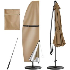 BEIJIYI Cantilever Umbrella Cover Oxford, 210D Oxford Waterproof, UV and Weather Resistant, with Storage Bag for Patio, Garden, Outdoor (205×25/57/48cm)