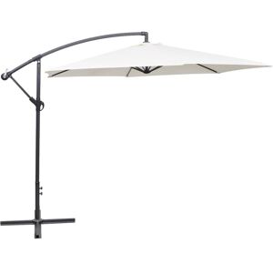 Cantilever Garden Parasol 3 m Sand White vidaXL