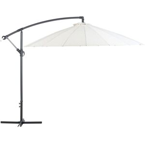 Beliani - Modern Outdoor Garden Cantilever Parasol Light Beige Polyester Canopy Calabria ii