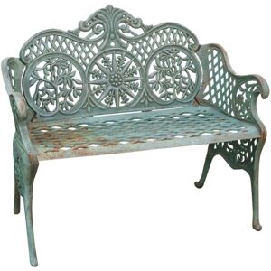 Biscottini - Cast iron bench 110x55x90 cm Garden bench Outdoor sofa Liberty bench with armrests 2-seater chair Iron bench