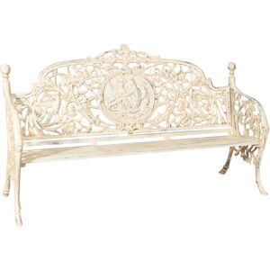 Biscottini - Cast iron bench 184x110x70 cm Garden bench Outdoor sofa Liberty bench with armrests 2-seater chair Iron bench