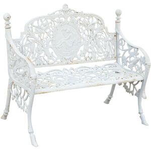 Biscottini - Cast iron bench 105x62x90 cm Garden bench Outdoor sofa Liberty bench with armrests 2-seater chair Iron bench
