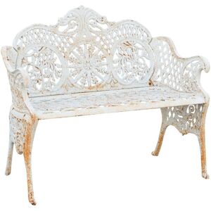 Biscottini - Cast iron bench 110x55x90 cm Garden bench Outdoor sofa Liberty bench with armrests 2-seater chair Iron bench