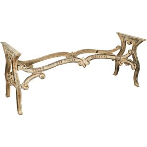 Biscottini - Garden table leg base Solid iron and cast iron structure, ideal for indoors and outdoors. Stone, marble, glass, wood tops