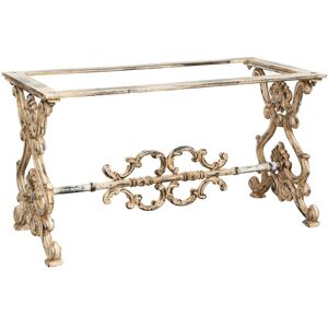 Biscottini - Garden table leg base Solid iron and cast iron structure, ideal for indoors and outdoors. Stone, marble, glass, wood tops