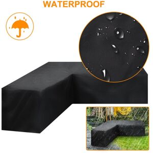 Ccykxa - V-Shaped Garden Furniture Cover, Outdoor Corner Sofa Cover 215X215X87cm, Waterproof Dustproof Garden Furniture Cover Helps Extend Furniture