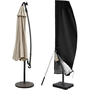 Waterproof Windproof uv Resistant Oxford Fabric Cantilever Parasol Cover, Garden Umbrella Cover with Telescopic Pole and Top Vent - Ccykxa