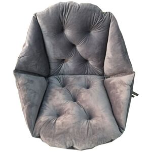 Tonchean - Chair Pad Rattan Armchair Cushion, Hanging Swing Egg Rattan Chair Cushion Garden Patio Cushion Cover Grey 48x52cm