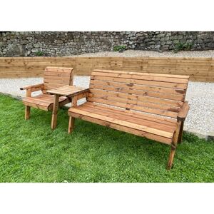 Charles Taylor Trading - Charles Taylor Grand 4 Seater Wooden Straight Companion Bench Chair Seat