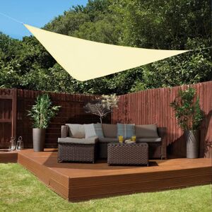 Green Bay - Cream Outdoor Shade Sail Patio Suncreen Awning Garden Sun Canopy 98% uv Block Triangle 3x3x3m