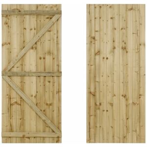 Arbor Garden Solutions - Featheredge wooden garden and side gates (v1) (H-1500, W-1050, natural (light green) finish) - Natural