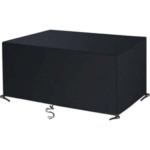 YMYNY Fliti Garden Furniture Cover, 420D Oxford Fabric, Furniture Protective Cover, Waterproof Garden Table Cover, Protective Tarpaulin with Rope and