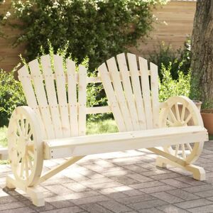 Bonnevie - Garden Adirondack Chair,Outdoor Chair 2-Seater Solid Wood Fir VSVS445036