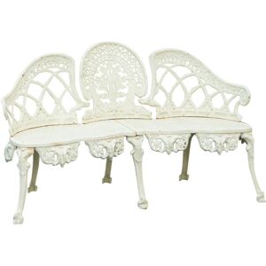 Biscottini - Cast iron bench 130x50x82 cm Garden bench Outdoor sofa Liberty bench with armrests 2-seater chair Iron bench