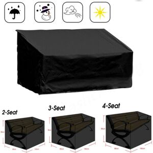 CYSLMUK Garden Bench Cover, 3 Seater Outdoor Garden Bench Cover, Garden Furniture Protective Cover, 210D Oxford Fabric Garden Sofa Cover, Waterproof, Cuttable