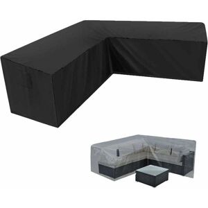 Garden Corner Sofa Cover Waterproof 210D Oxford Dustproof Cover for Garden Furniture l Shape Corner Sofa Cover (21521587cm) - Alwaysh