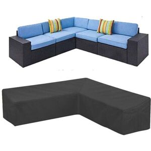 ZVD - Garden Corner Sofa Cover, Waterproof 210D Oxford Dustproof Garden Furniture Cover, L-Shaped Corner Sofa Cover (210 x 270 x 85 x 90 cm)