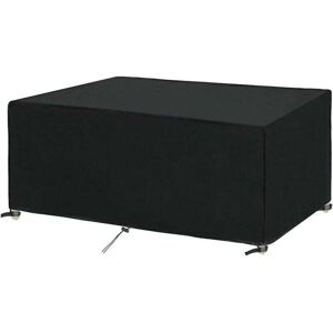 IKODM Garden Furniture Cover - 180x100x75cm - Garden Table Tarpaulin Protection Outdoor Furniture - Waterproof - Windproof - Anti-UV - Cold Resistant