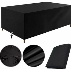 CSPARKV Garden Furniture Cover 213X132X74CM Garden Table Cover Protection Outdoor Furniture Waterproof Windproof Anti-UV Cold Resistant Oxford Fabric