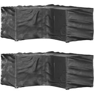 Vidaxl - L-Shaped Garden Furniture Covers 2 pcs 16 Eyelets 215x215x90 cm