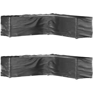 Vidaxl - L-Shaped Garden Furniture Covers 2 pcs 20 Eyelets 300x300x90 cm