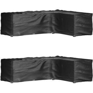 Vidaxl - L-Shaped Garden Furniture Covers 2 pcs 16 Eyelets 260x210x80 cm