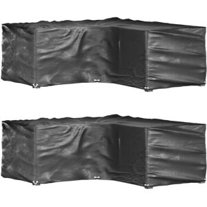 Vidaxl - L-Shaped Garden Furniture Covers 2 pcs 16 Eyelets 215x215x70 cm