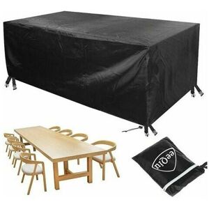 DEWDAT Garden Furniture Cover, Outdoor Table Cover, Anti-UV Oxford Waterproof Tarpaulin Garden Furniture Cover Outdoor Garden Furniture Protection 600D