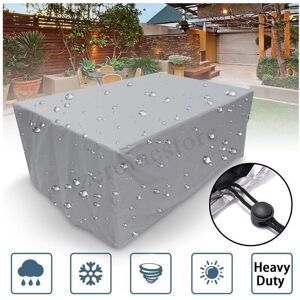 IKODM Garden Furniture Cover Square Garden Furniture Cover 210d,100x100x85cm Waterproof Garden Furniture Cover Rectangular Patio Table Cover Tear Resistant
