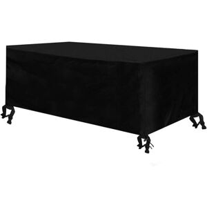 IKODM Garden furniture cover Waterproof cover for garden table and chairs Sofa set cover Black Oxford fabric cover 170 x 94 x 70 cm - RWJardin / garden