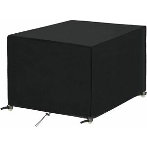 HOOPZI Garden Furniture Cover Waterproof Garden Table Cover for 4 Seater Cube Furniture, Heavy Duty Oxford Fabric Patio Set Cover Windproof and Anti-UV