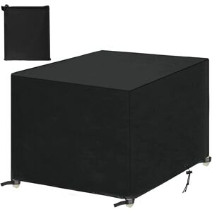IKODM Garden Furniture Covers, Garden Furniture Cover Outdoor Table Protective Tarpaulin Waterproof 420D Oxford Anti-UV Wind Resistance Square 140x140x90cm