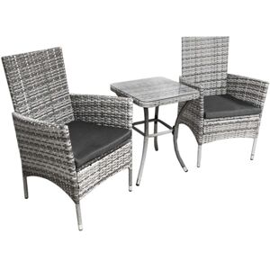 Monster Shop - Garden Outdoor Rattan Bistro Set Furniture 3 PCs Patio Weave